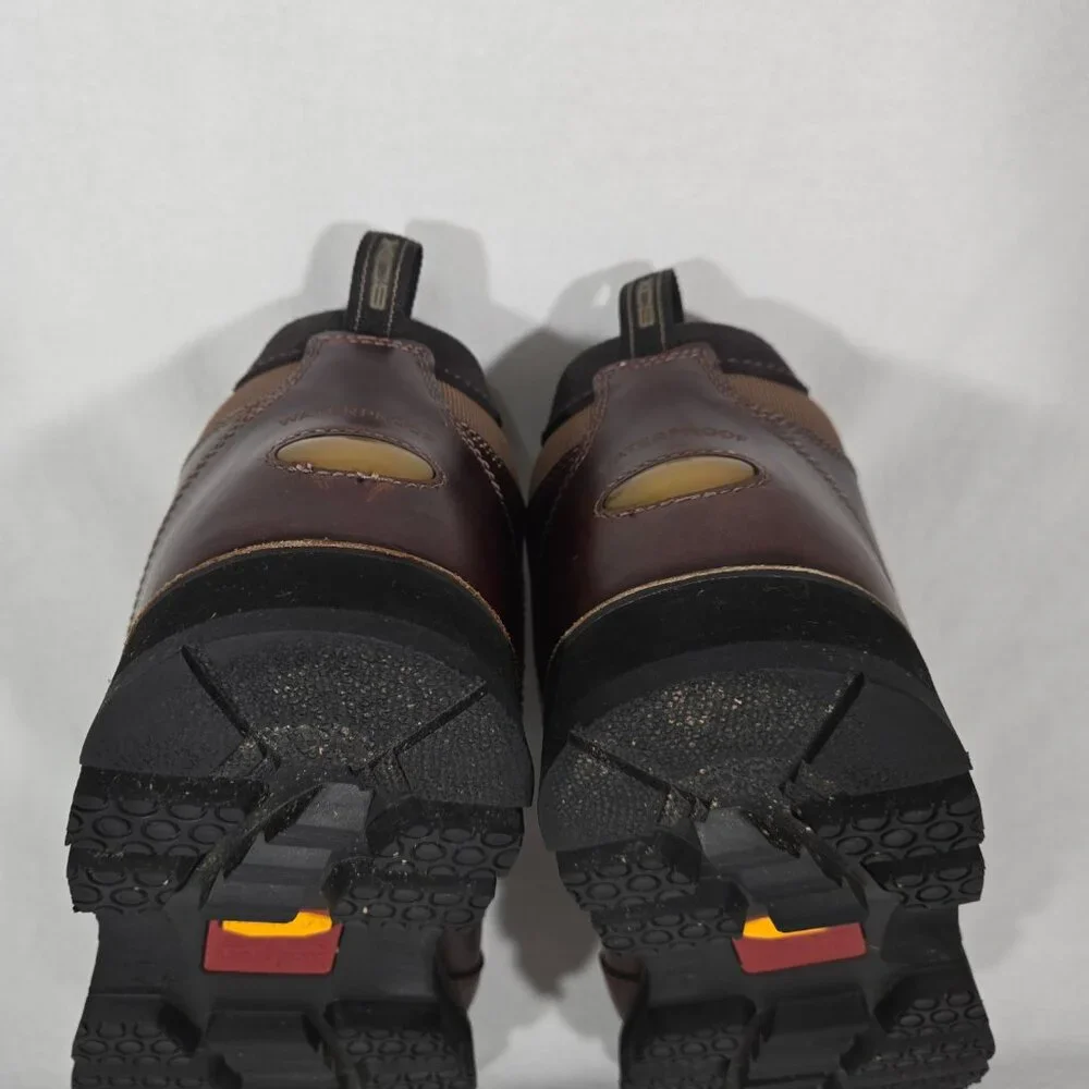 ROCKPORT XCS Burgundy & Brown Leather HIDRO-SHIELD Waterproof Boots Men Size 10 - Picture 9 of 17